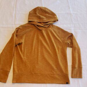 prAna Sunrise Hoodie yellow gold Women Size Large pullover Loungewear